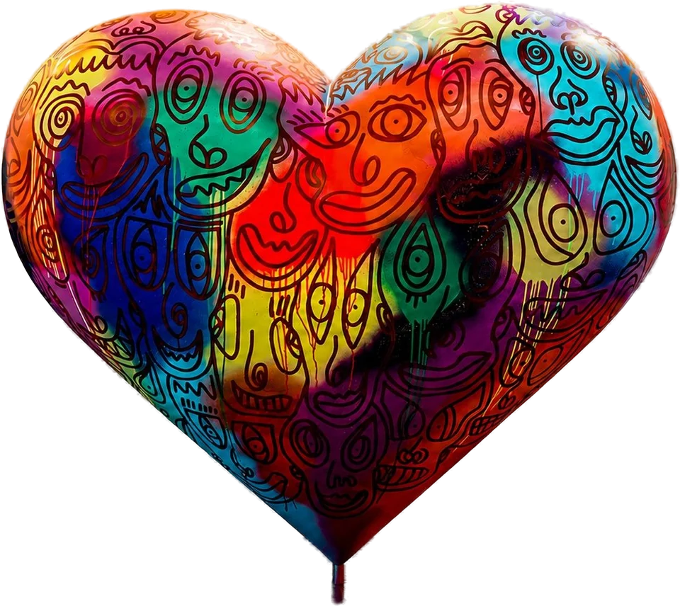 Big Heart — sculpture by Romulo Kuranyi