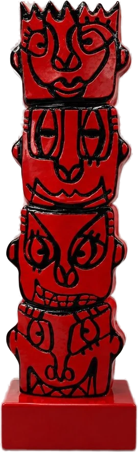 Totem Red — sculpture by Romulo Kuranyi